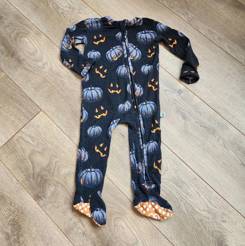 Little Bum Bums Pumpkin Bamboo footies